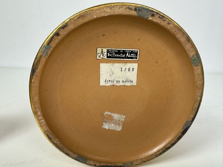 Vintage MCM Bitossi Italian Ceramic Pottery Jar Vase With Lid Created In Italy For Rosenthal-Netter Inc [Photo 11]