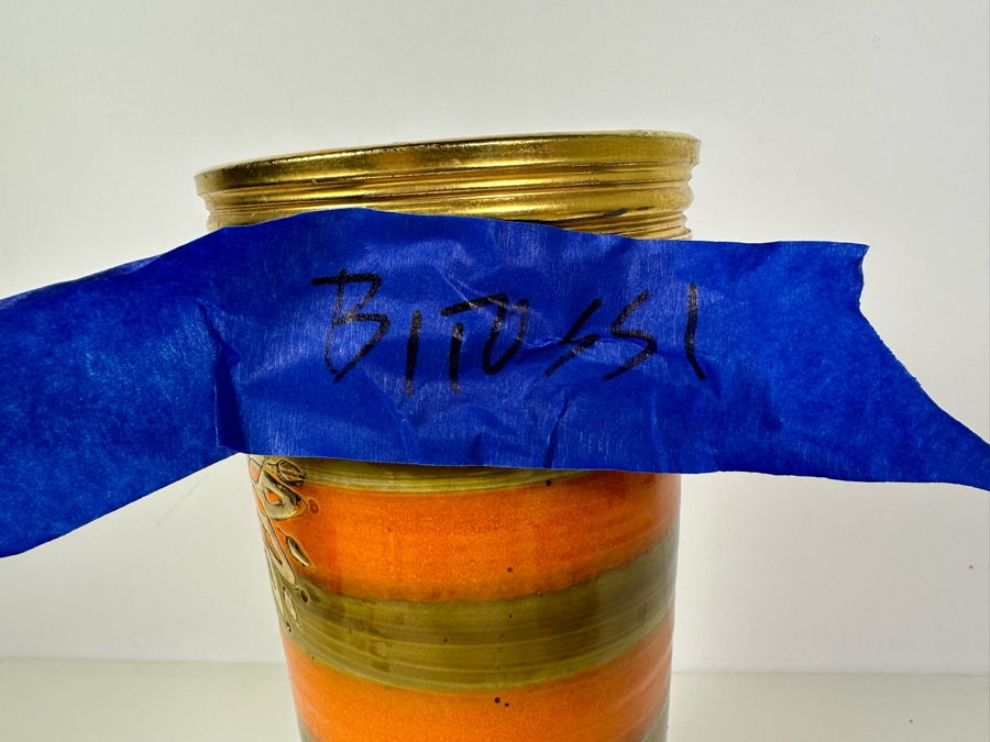 Vintage MCM Bitossi Italian Ceramic Pottery Jar Vase With Lid Created In Italy For Rosenthal-Netter Inc [Photo 3]