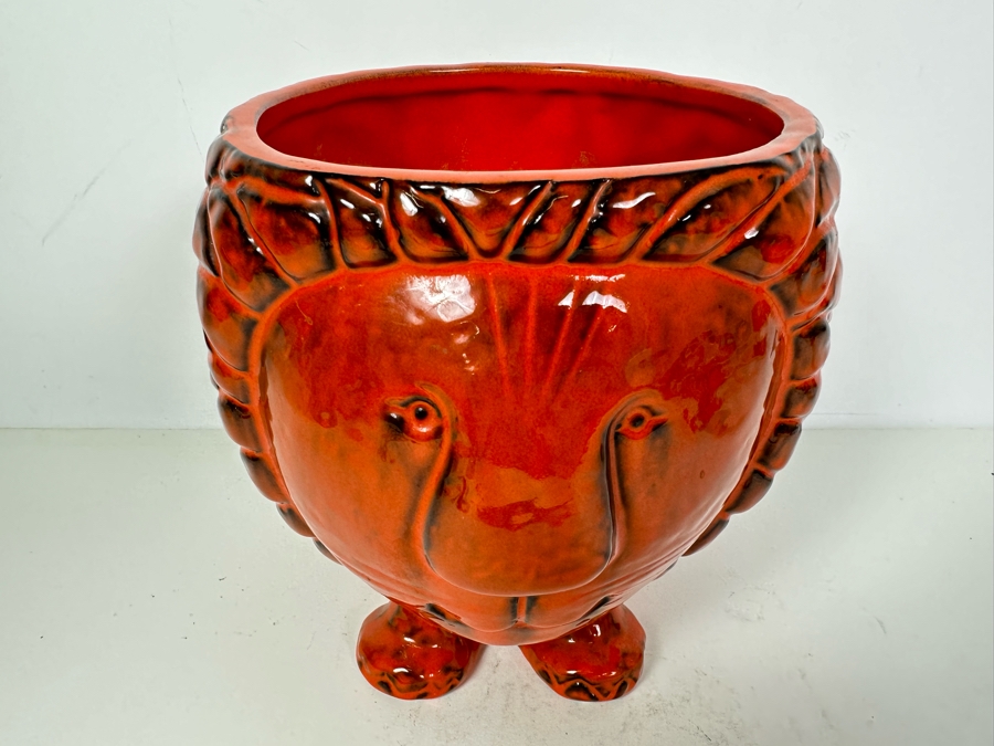 Vintage MCM Italian Ceramic Planter For Rosenthal Netter - See Photos For Chip In Foot 8H [Photo 3]