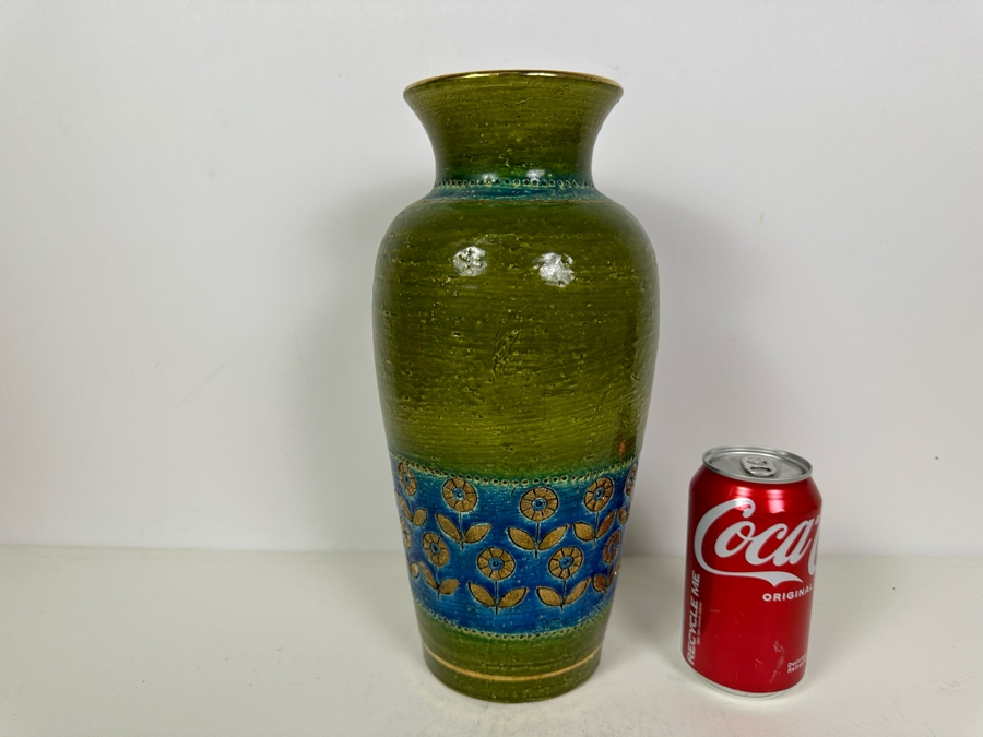 Vintage MCM Bitossi Italian Ceramic Pottery Vase Created In Italy For Rosenthal-Netter Inc 12'H [Photo 4]