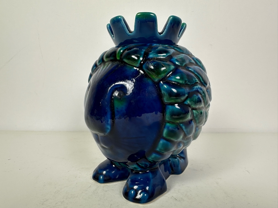 Vintage MCM Italian Ceramic Lion With Lid (Has Been Repaired - See Photos) 5'W X 6'H [Photo 4]