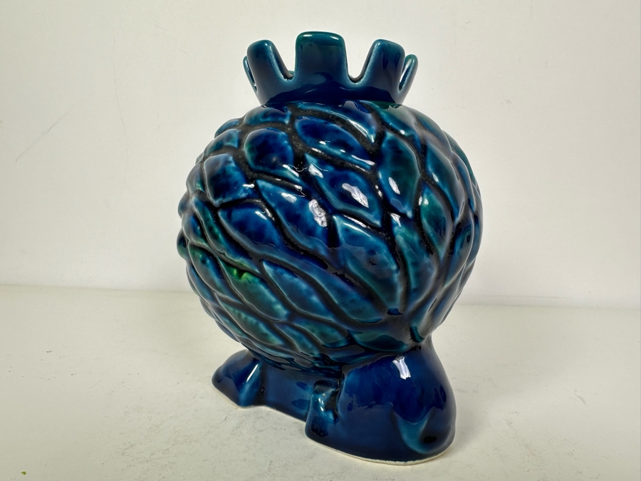 Vintage MCM Italian Ceramic Lion With Lid (Has Been Repaired - See Photos) 5'W X 6'H [Photo 5]