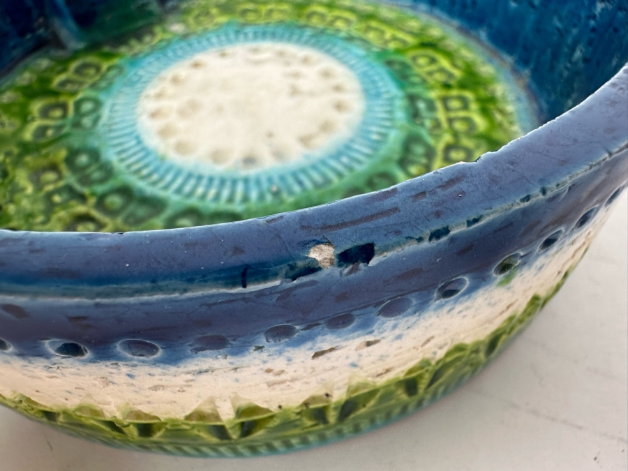 Vintage MCM Bitossi Italian Ceramic Pottery Ashtray 6'R X 2'H [Photo 6]