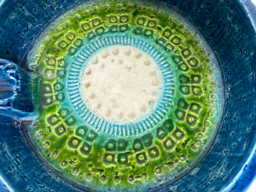 Vintage MCM Bitossi Italian Ceramic Pottery Ashtray 6'R X 2'H [Photo 4]