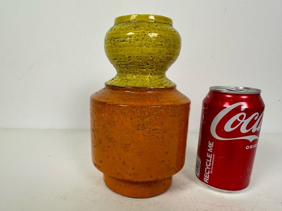 Vintage MCM Bitossi Italian Ceramic Pottery Vase Created In Italy 8'H [Photo 8]