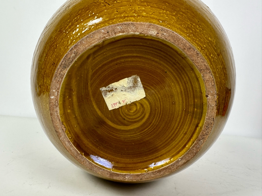 Vintage MCM Bitossi Italian Ceramic Pottery Vessel Pitcher With Handle 10'H [Photo 6]