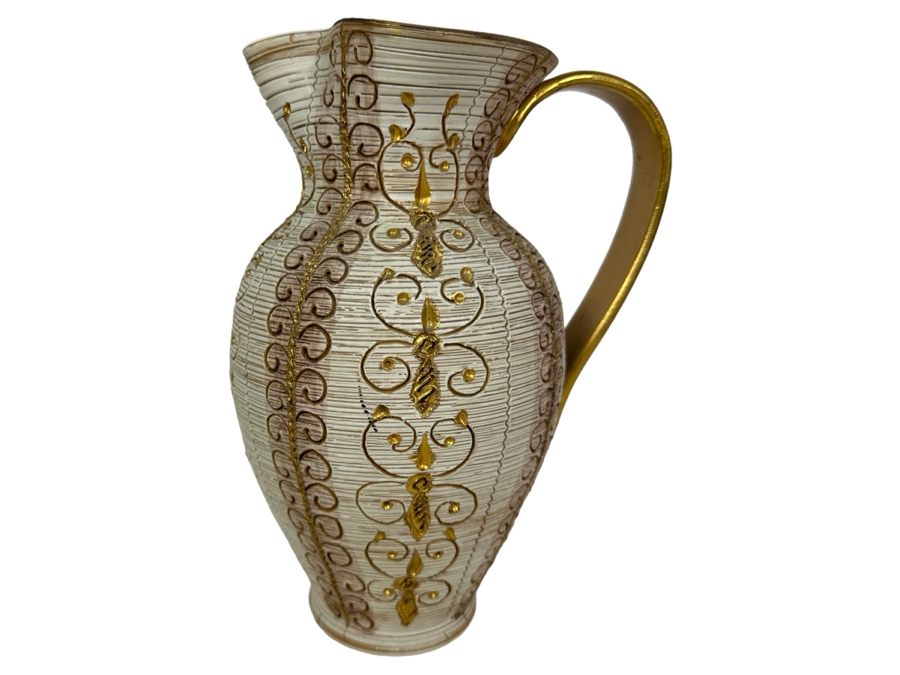 Vintage MCM Aldo Londi Bitossi Italian Ceramic Pottery Pitcher 10'H [Photo 1]