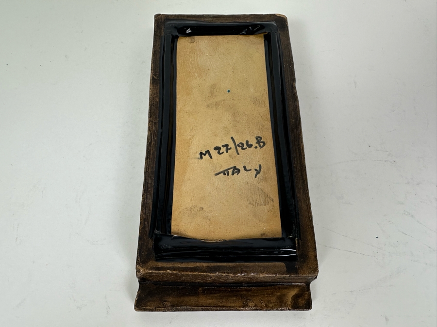 Vintage MCM Aldo Londi Bitossi Italian Ceramic Pottery Ashtray 10'W X 4.75'D [Photo 10]