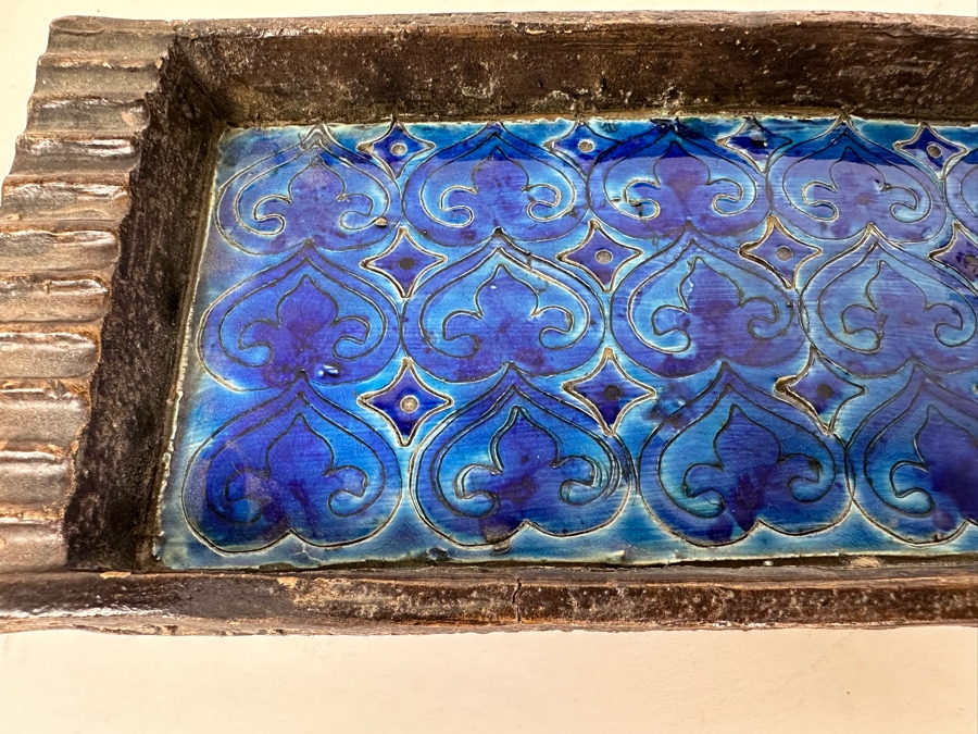 Vintage MCM Aldo Londi Bitossi Italian Ceramic Pottery Ashtray 10'W X 4.75'D [Photo 6]