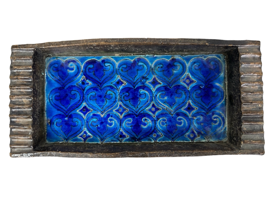 Vintage MCM Aldo Londi Bitossi Italian Ceramic Pottery Ashtray 10'W X 4.75'D [Photo 1]