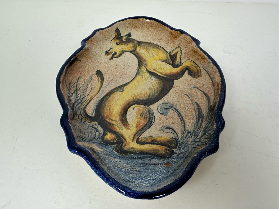 Handmade Mexican Capelo Ceramic Pottery Dish 9'W X 6'H [Photo 4]