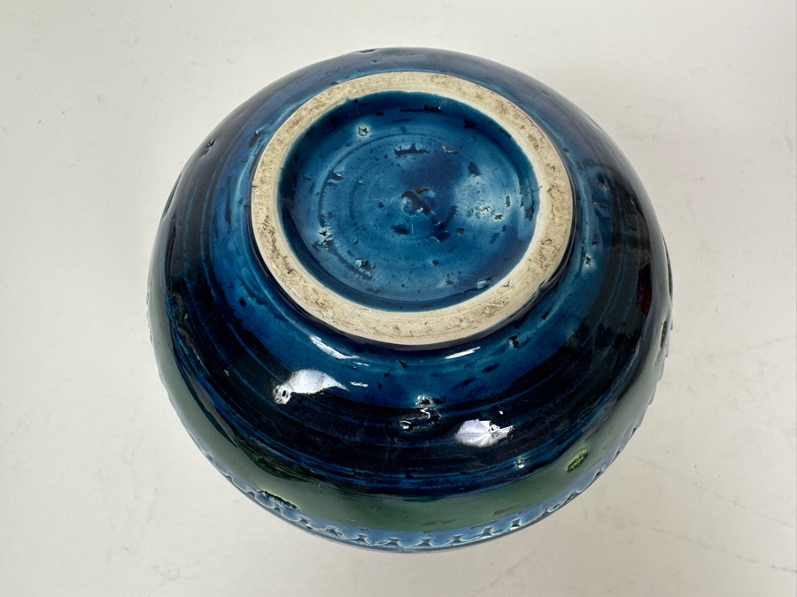 Vintage MCM Bitossi Italian Ceramic Pottery Vase 4'H	 [Photo 3]