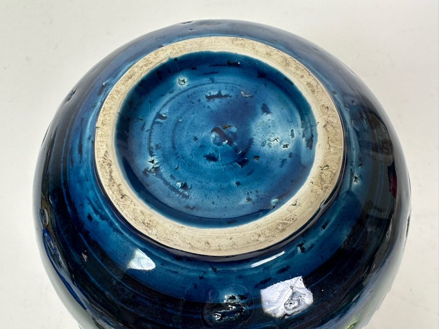 Vintage MCM Bitossi Italian Ceramic Pottery Vase 4'H	 [Photo 4]