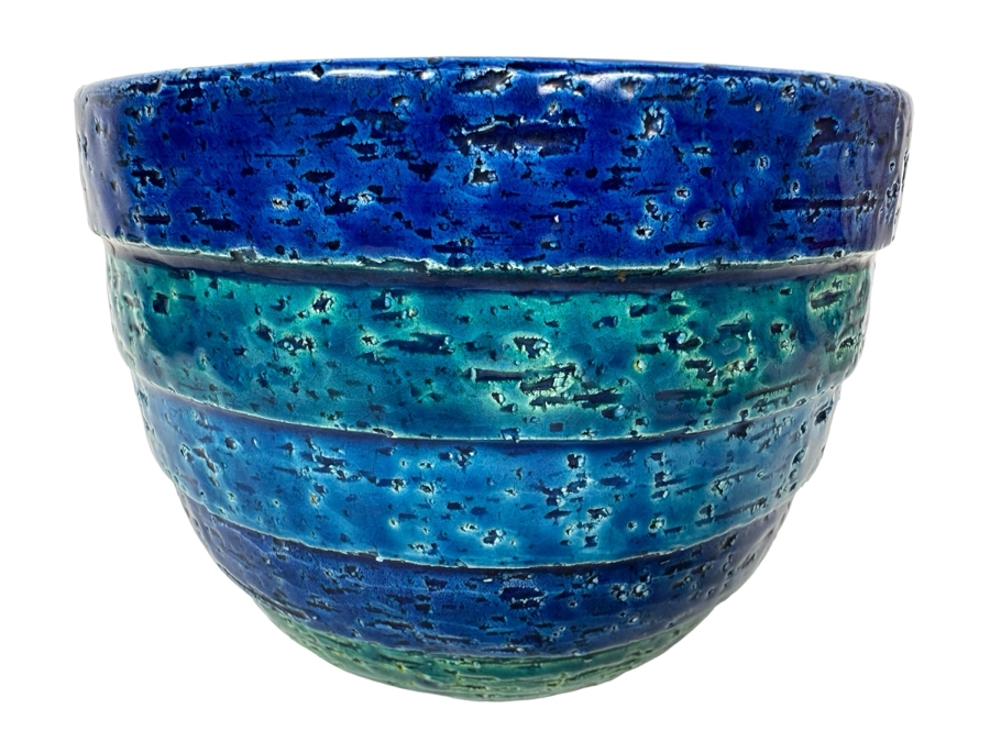 Vintage MCM Bitossi Italian Ceramic Pottery Pot Created In Italy For Rosenthal-Netter Inc 6'W X 5'H [Photo 1]