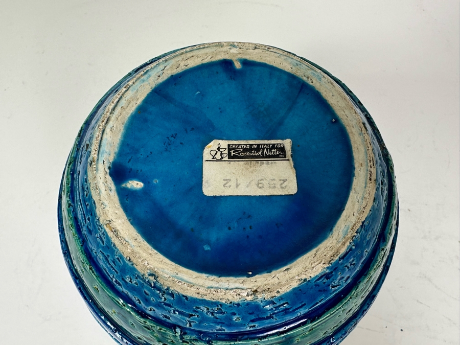 Vintage MCM Bitossi Italian Ceramic Pottery Pot Created In Italy For Rosenthal-Netter Inc 6'W X 5'H [Photo 4]