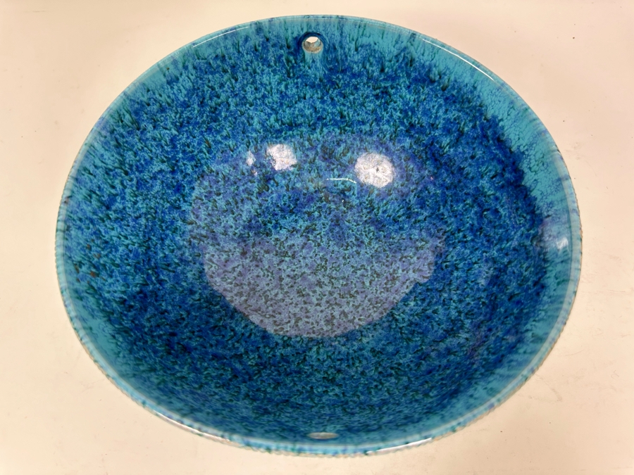 Vintage Mid-Century Modern Bitossi Seta Pattern Italian Ceramic Pottery Bowl 8.5'W X 4'H [Photo 4]