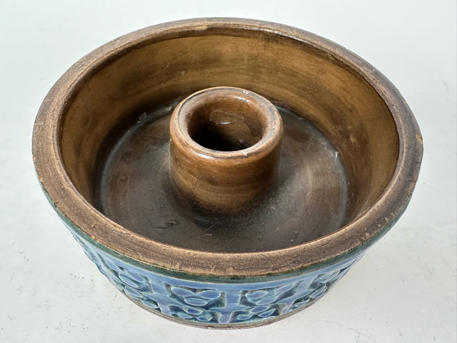 Vintage MCM Bitossi Italian Ceramic Candle Holder 3.75'W X 1.5'H [Photo 2]