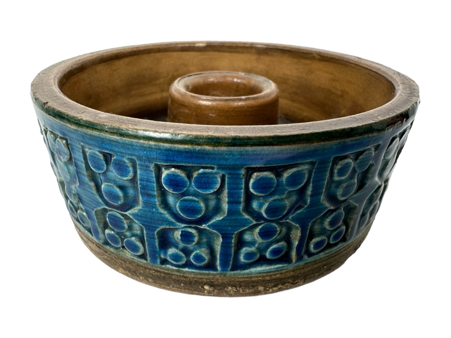 Vintage MCM Bitossi Italian Ceramic Candle Holder 3.75'W X 1.5'H [Photo 1]