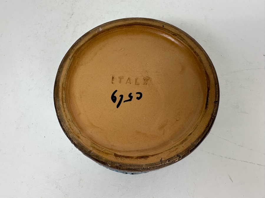 Vintage MCM Bitossi Italian Ceramic Candle Holder 3.75'W X 1.5'H [Photo 4]