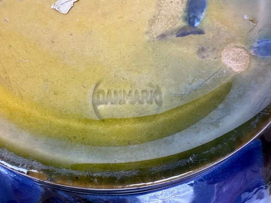 Herman Kahler HAK Danmark High Gloss Mid-Century Modern Pottery Bowl Denmark 10.5'W X 5.5'H [Photo 9]