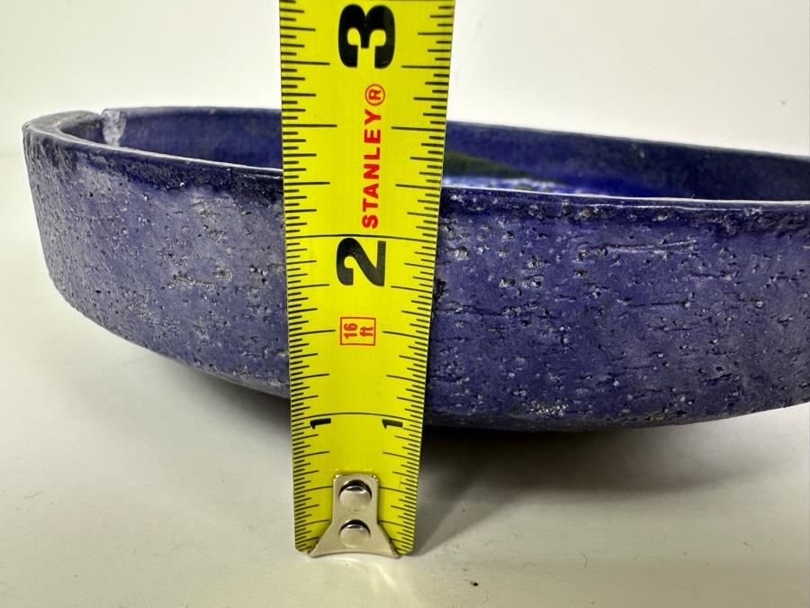 Vintage MCM Italian Signed Fantoni Raymor Pottery Ceramic Ashtray 9'W X 2.5'H [Photo 10]