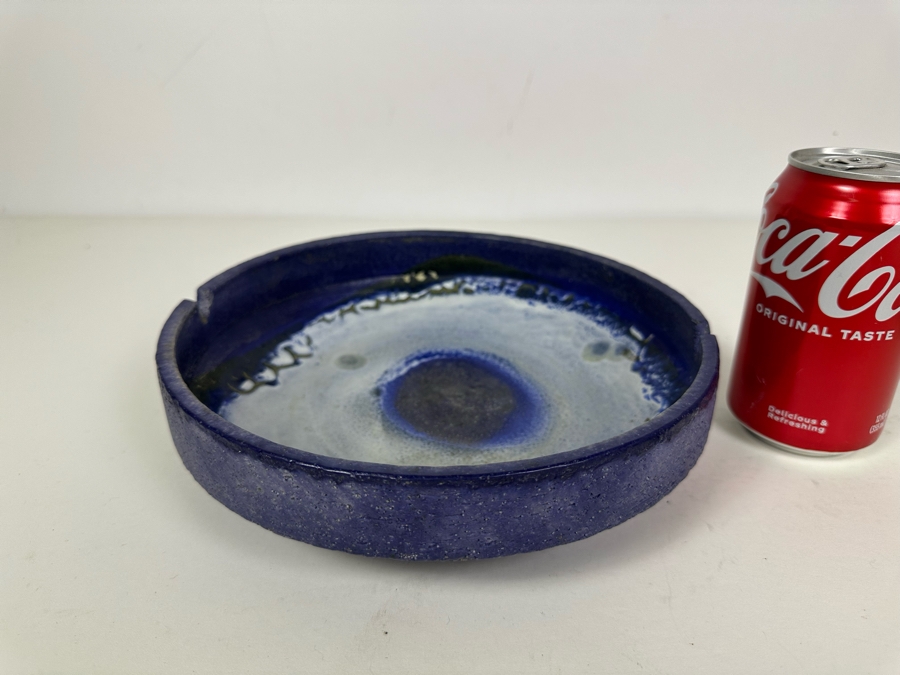 Vintage MCM Italian Signed Fantoni Raymor Pottery Ceramic Ashtray 9'W X 2.5'H [Photo 11]