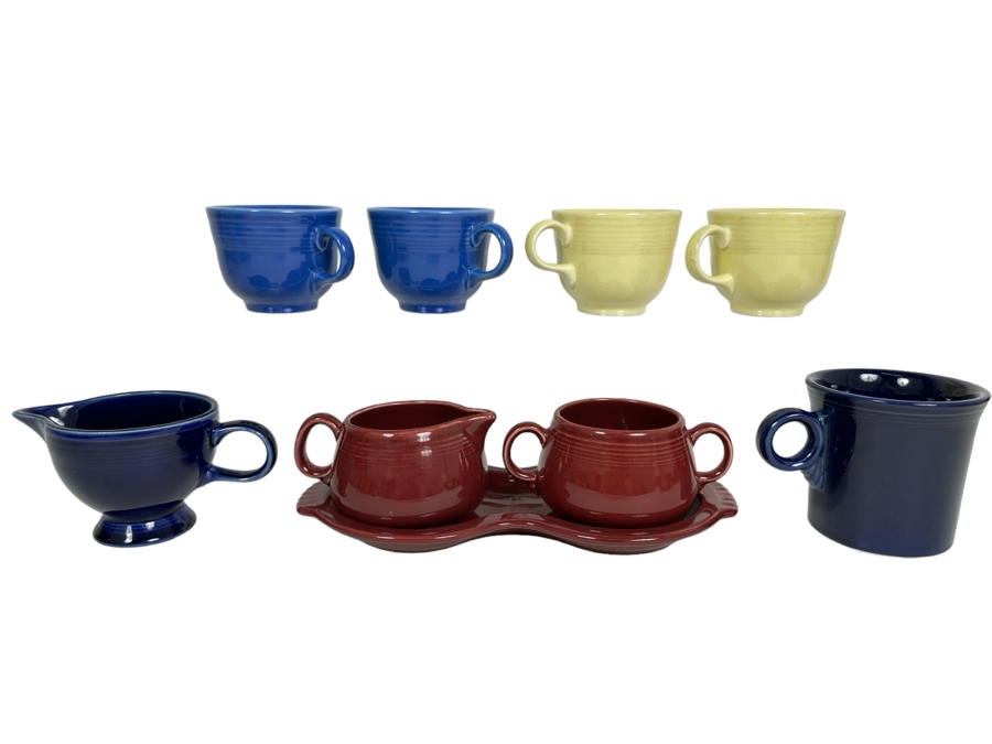 Fiestaware Cups Creamer & Sugar [Photo 1]