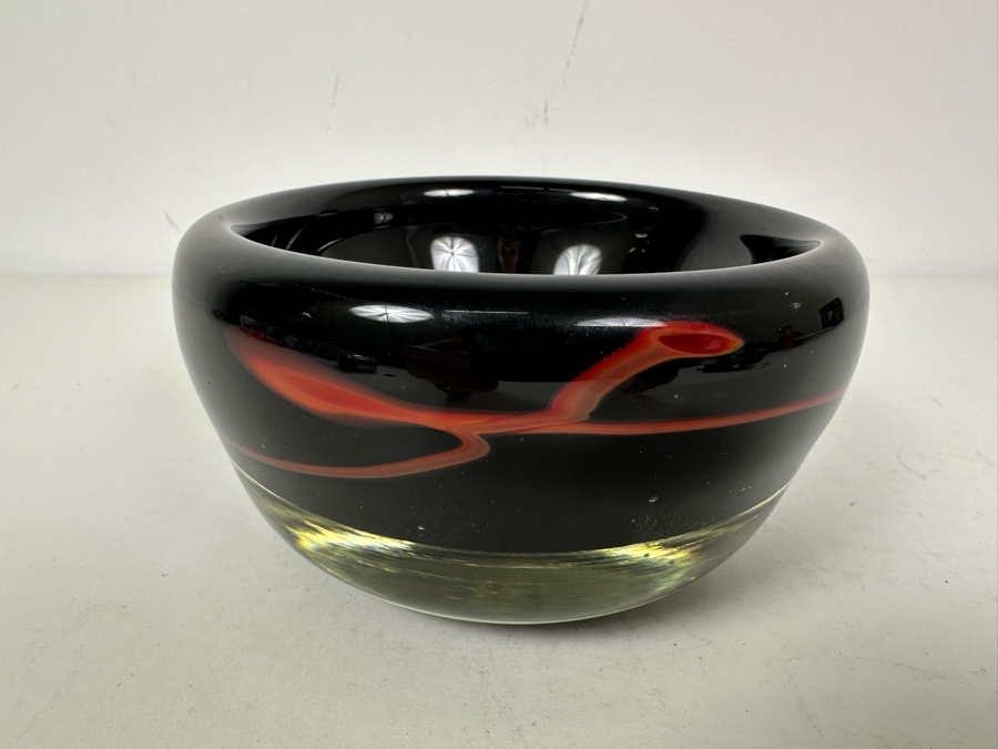 Vintage Italian Murano Art Glass Bowl 5'W X 3'H [Photo 2]