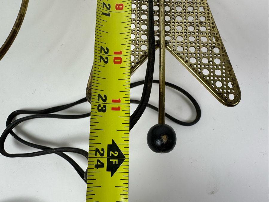 Vintage Mid-Century Modern Sunburst Wall Clock By United Clock Corp. 24'H [Photo 8]