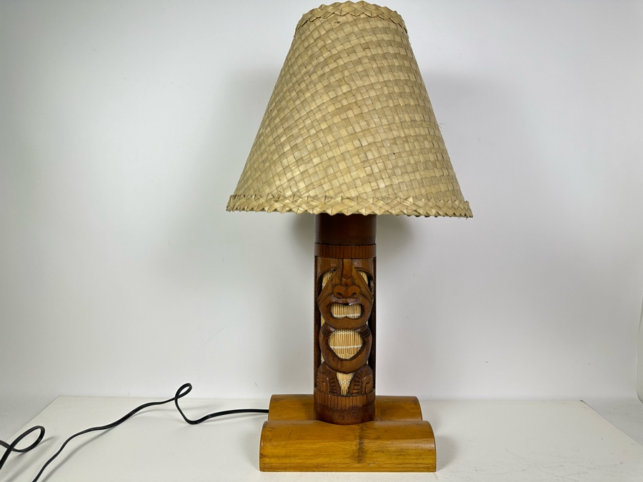 Comtemporary Tiki Table Lamp 26'H [Photo 3]