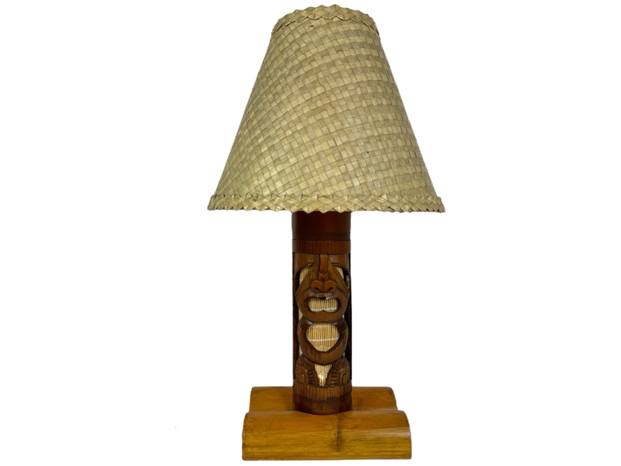 Comtemporary Tiki Table Lamp 26'H