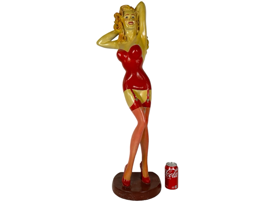 Vintage Marilyn Monroe Fiberglass Painted Sculpture 36'H