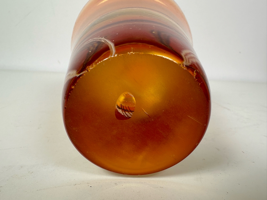 Vintage 1970s Kosta Boda Klas-Goran Tinback Swedish Art Glass Heavy 12'H [Photo 9]