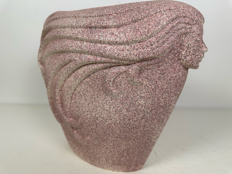 Woman's Flowing Hair Plaster Vase 13'W X 6'D X 11'H [Photo 7]