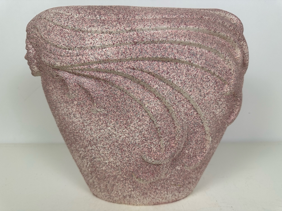 Woman's Flowing Hair Plaster Vase 13'W X 6'D X 11'H [Photo 2]