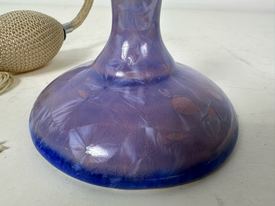 Artist Signed Art Pottery Perfume Bottle 4'H [Photo 5]