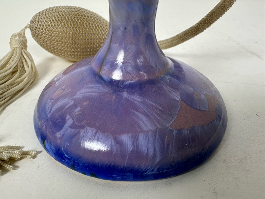 Artist Signed Art Pottery Perfume Bottle 4'H [Photo 3]