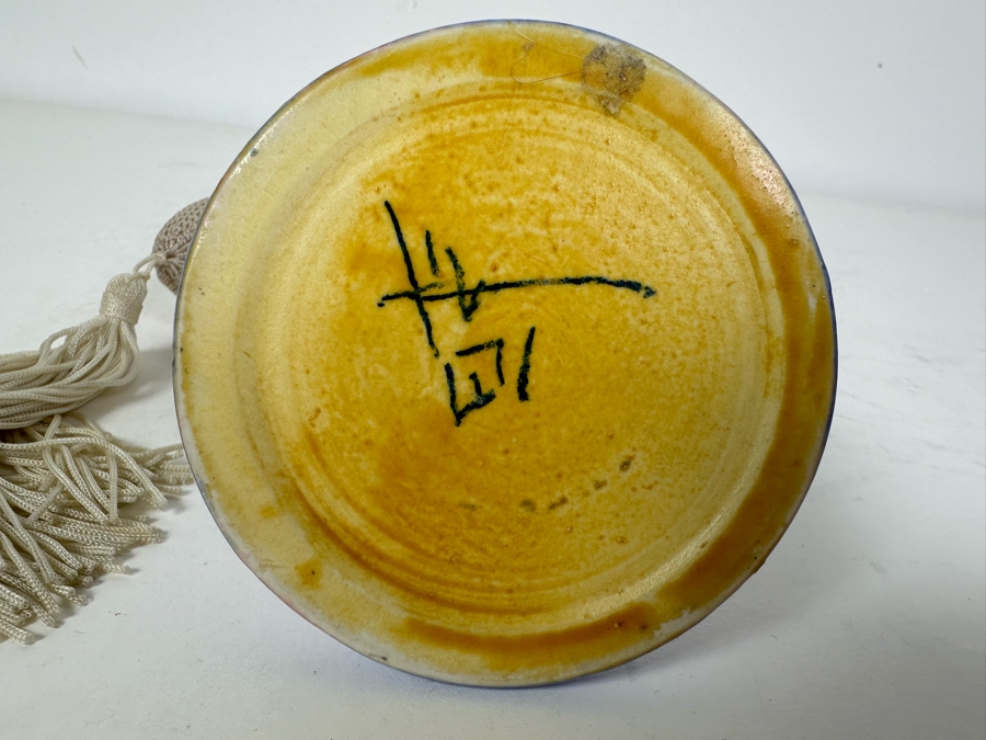 Artist Signed Art Pottery Perfume Bottle 4'H [Photo 6]