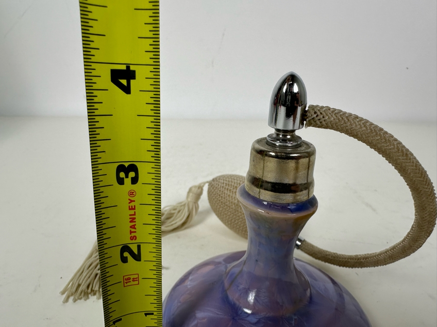 Artist Signed Art Pottery Perfume Bottle 4'H [Photo 7]
