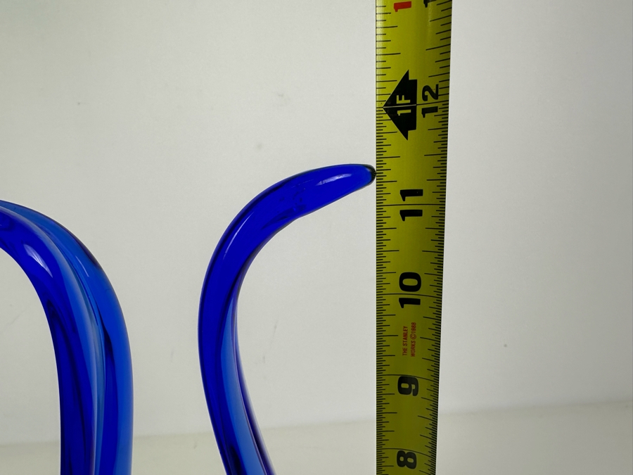 Blue Art Glass Sculpture 11.5'H [Photo 7]