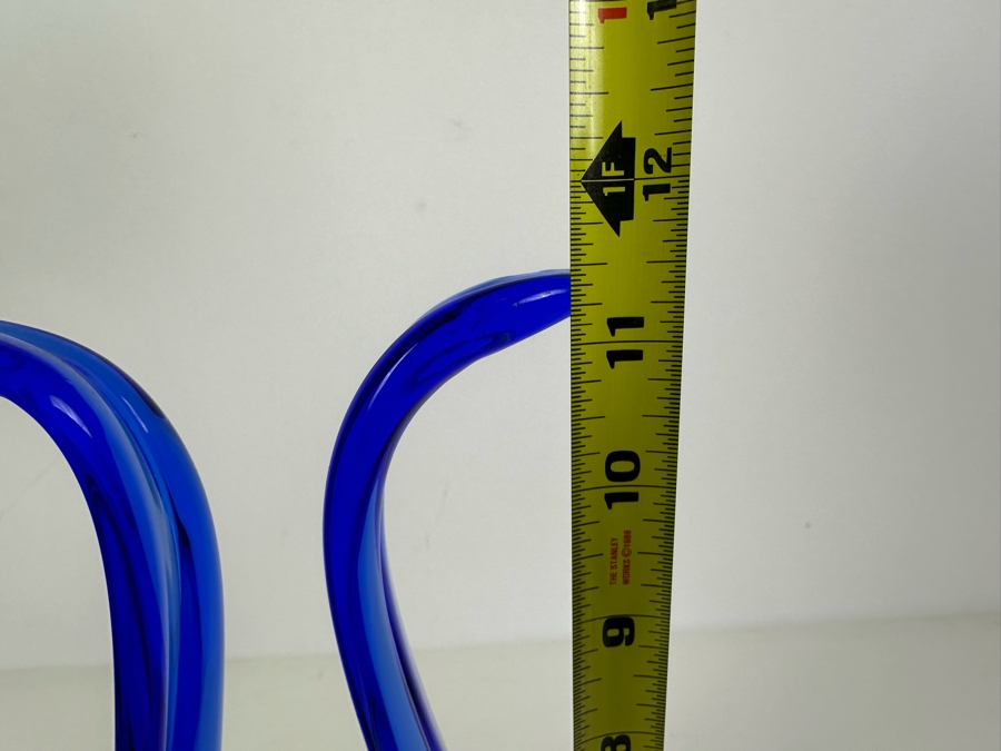 Blue Art Glass Sculpture 11.5'H [Photo 6]