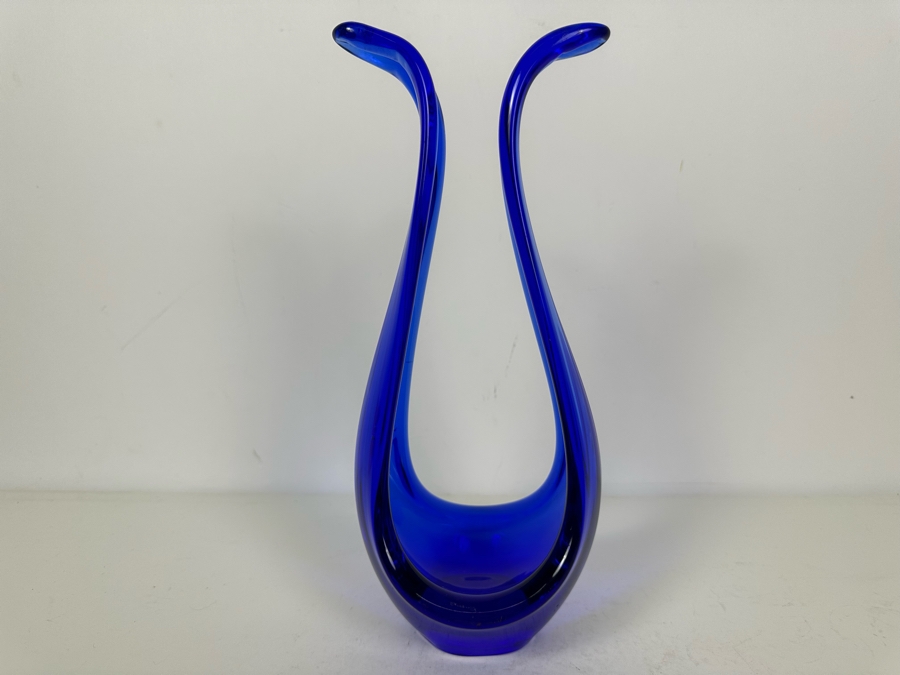 Blue Art Glass Sculpture 11.5'H [Photo 4]