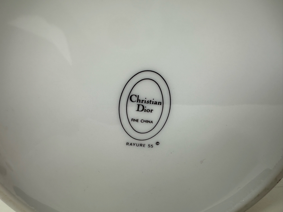 Christian Dior Fine China Rayure 55 Pattern Teapot 8'H [Photo 5]