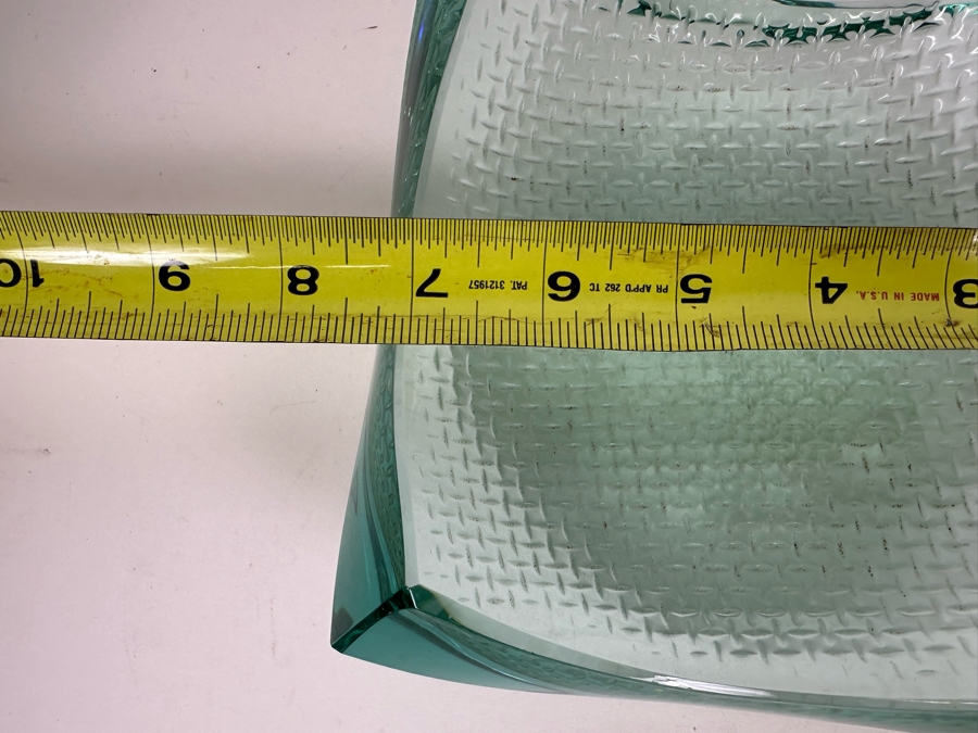 Vintage Artist Signed Stephen Schlanser Art Glass Ashtray 7'W [Photo 10]