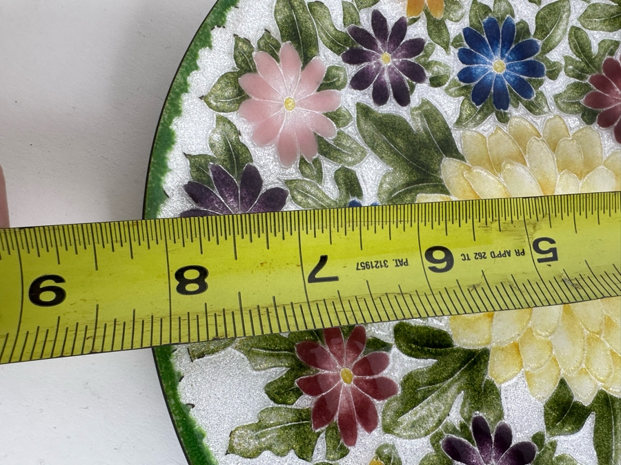 (4) Handmade Enamel Copper Plates Dishes Of Various Makes Including Annemarie Davidson 8'R [Photo 11]