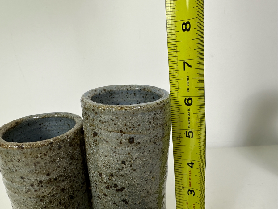 Signed Studio Pottery Vase 5.5'W X 6'H [Photo 7]