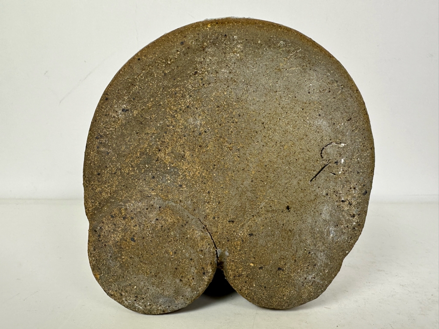 Signed Studio Pottery Vase 5.5'W X 6'H [Photo 5]