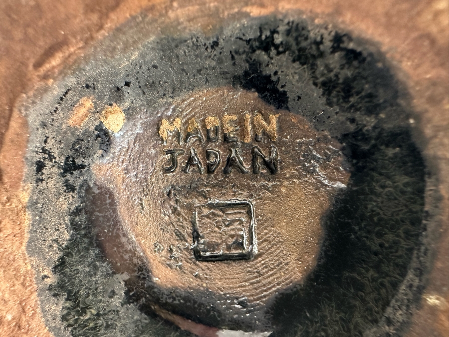 Signed Japanese Pottery Vase 6'H [Photo 6]