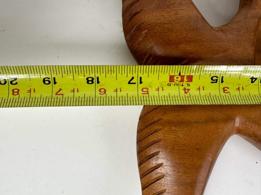 Pair Of Vintage Wooden Fish Platter Bowls 9'W - 17'W [Photo 6]