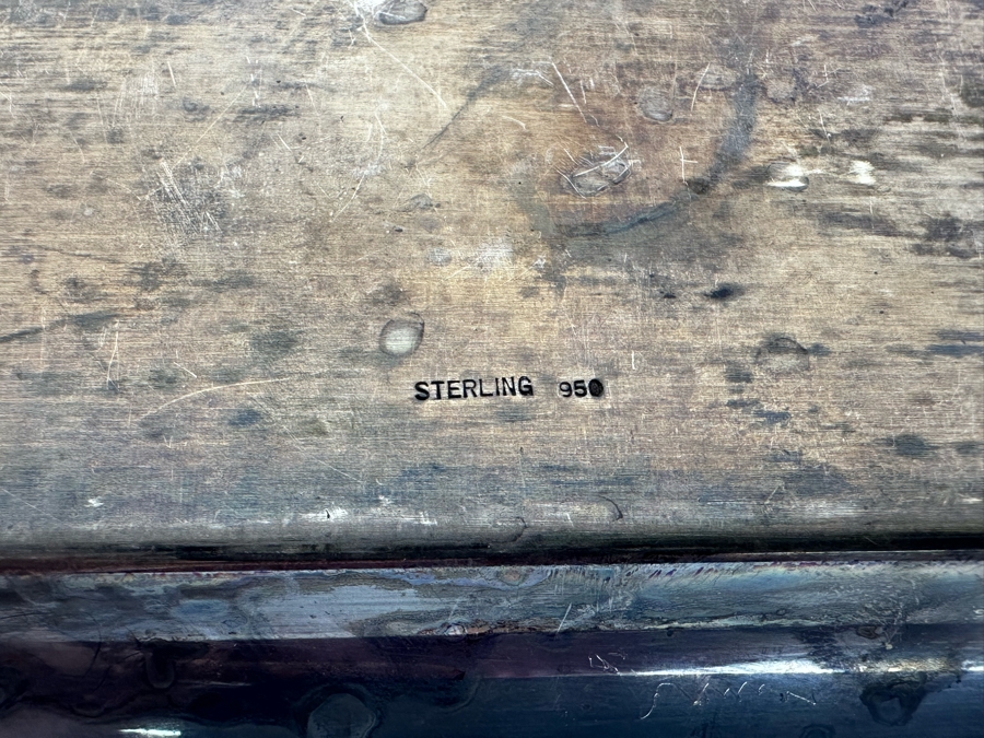 Small Sterling Silver Tray Engraved 'Ruth Sohn - Chairman Of Volunteers American Red Cross Yokohama, Japan 1956-1957' 6'W X 4'D 96.4g [Photo 5]